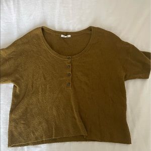 Madewell Short Sleeve Button Top
